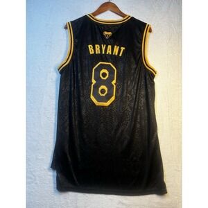 Kobe Bryant #8 Black Mamba Jersey Men's Medium Special Edition Yellow Basketball